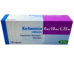 Կո-Ամլեսա, դեղահատեր 4մգ/10մգ/1,25մգ Ко-Амлесса, таблетки 4мг/10мг/1,25мг