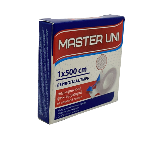 Բժշկական կչպուն սպեղանի կտորե “Master Uni” 1x500սմ Медицинский лейкопластырь “Master Uni”, на тканевой основе 1x500см