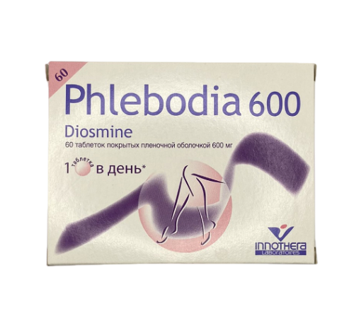 Ֆլեբոդիա 600, դեղահատեր թաղանթապատ 600 մգ Флебодиа 600, таблетки покрытые пленочной оболочкой 600 мг