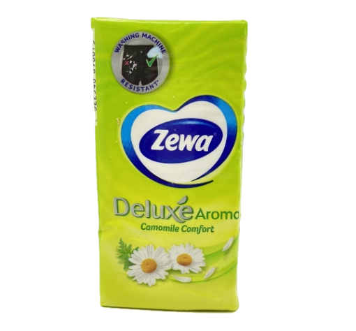 Գրպանի անձեռոցիկ Zewa Deluxe Aroma եռաշերտ Карманные салфетки Zewa Deluxe Aroma трехслойные